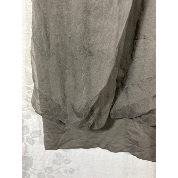 More by Siste's Dress XL Brown 100% Silk Italy Balloon Hem Lagenlook Pleated - Picture 2 of 11